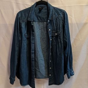 Torrid Denim Blouse Long sleeve - 0 (large) -